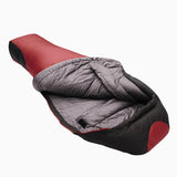 ANDES MOUNTAIN Pitaya Grey Goose Down Mummy Sleeping Bag with 20D Nylon Water Repellent Ripstop 1500 g Goose Down Filling FP 800 for Adult Mountaineering Hiking Backpacking Camping in Winter and Extreme Cold Weather